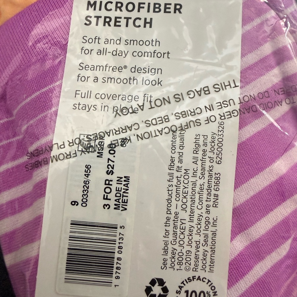 MOVING SALE!
JOCKEY 3 pack Microfiber French Cut Underwear NWT - Picture 3 of 4